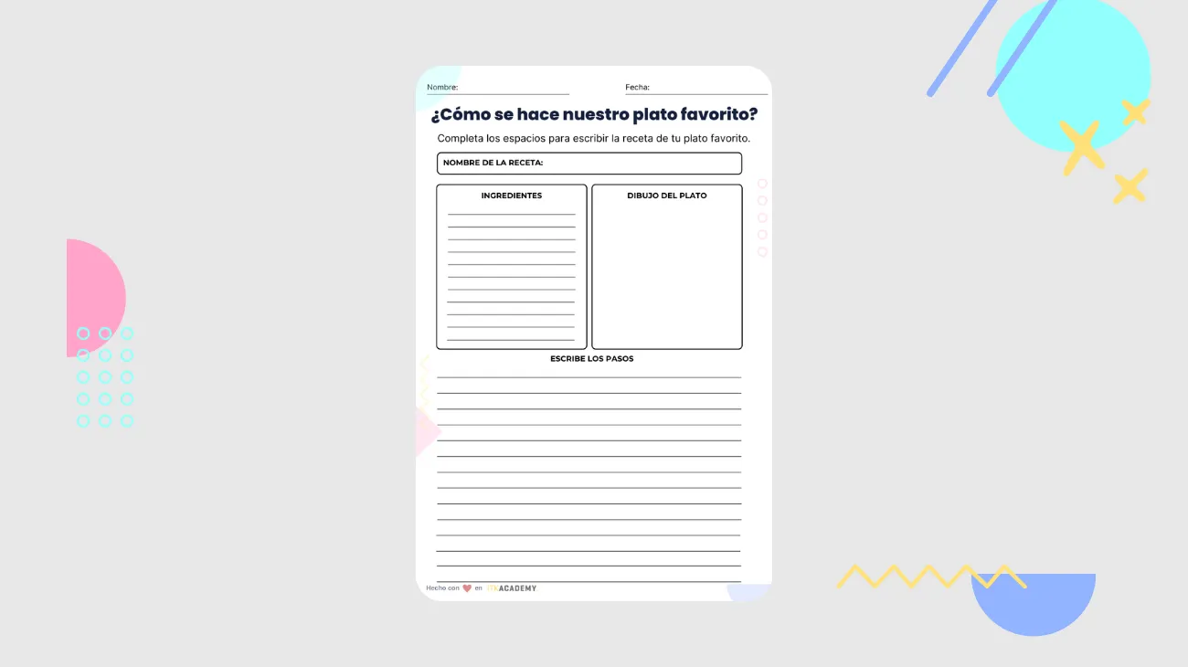 ¿Cómo se hace nuestro plato favorito? vol.1