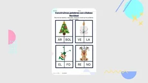 Construimos palabras con sílabas: Navidad Vol.2