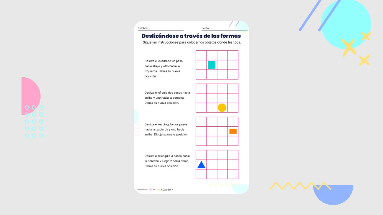 Deslizándose a través de las formas