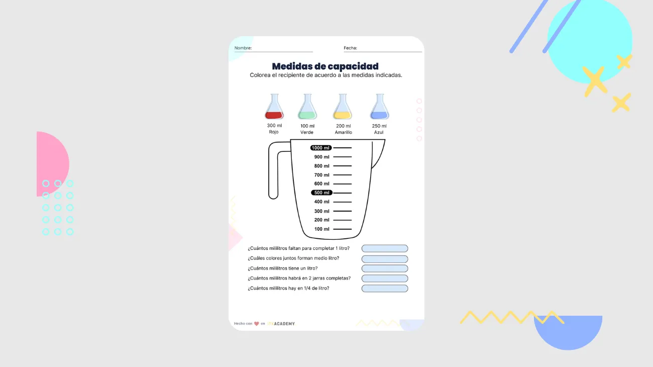 Medidas de capacidad  vol.1