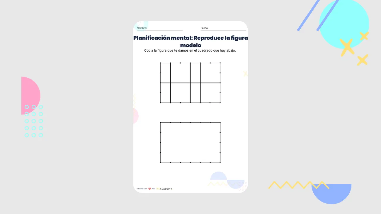 Planificación mental: Reproduce la figura del modelo vol.2