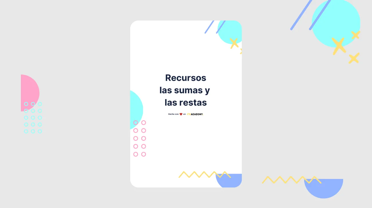 Recursos las sumas y las restas